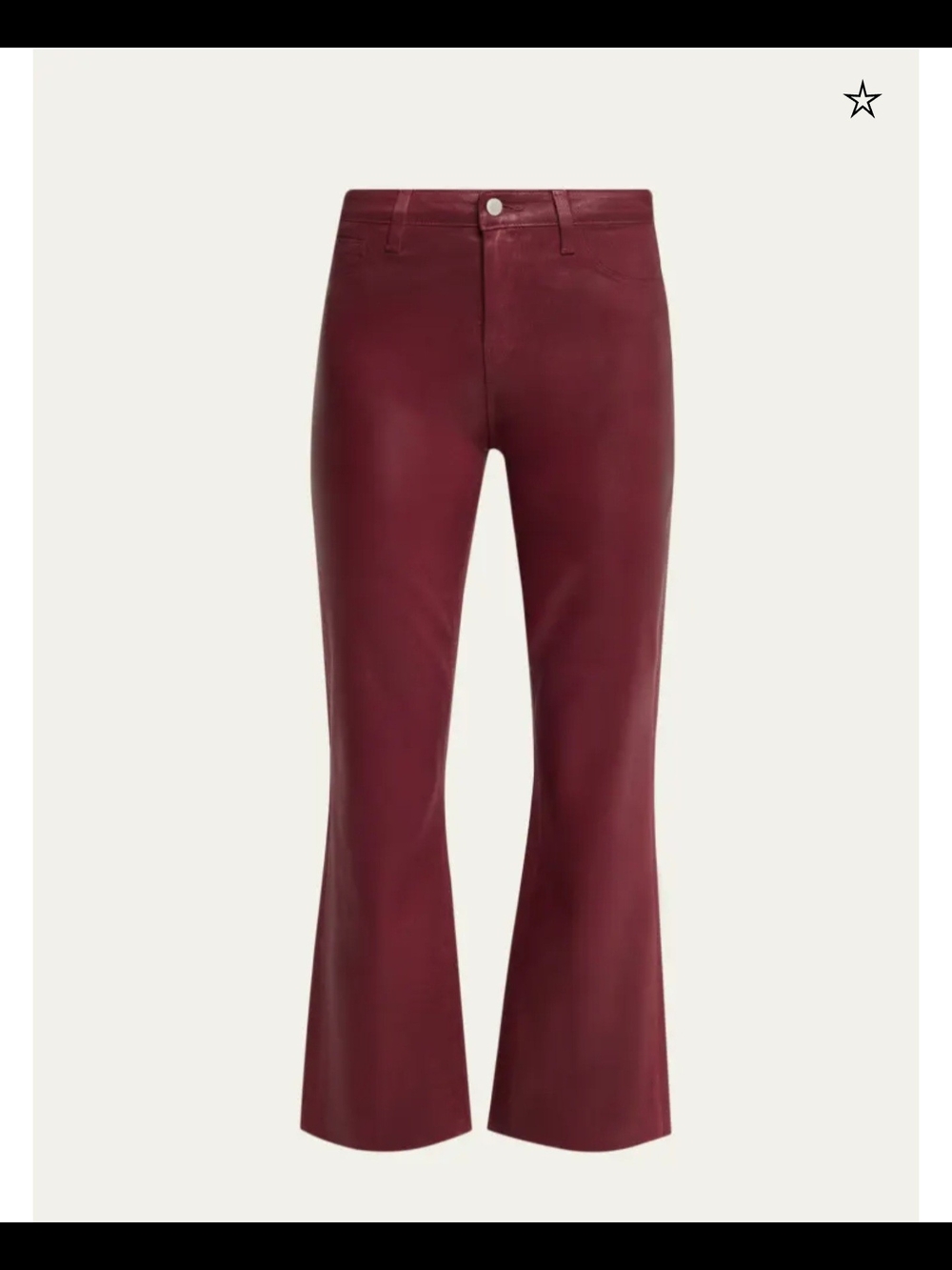 L'AgenceKendra High-Rise Coated Flare Jeans